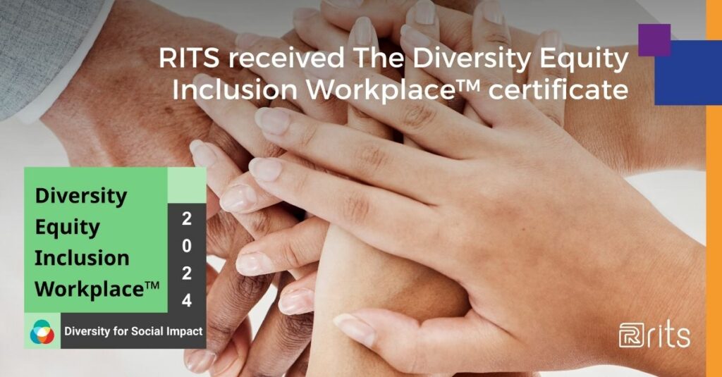 RITS received The Diversity Equity Inclusion Workplace™ certificate